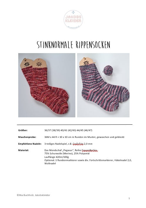 Stinknormale Rippensocken