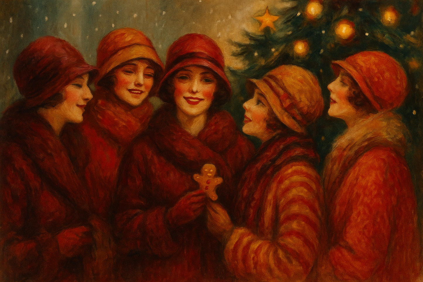 1. FrauenBerlins Adventskalendertuch Mkal